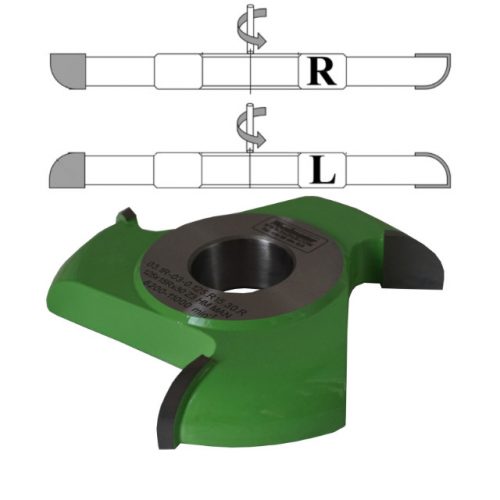 Freză Profil Convex Sfert de Cerc R10mm R (Dreapta)