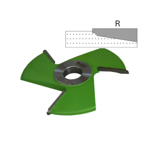 Freză pentru tăblii 08 R (dreapta, de sus)